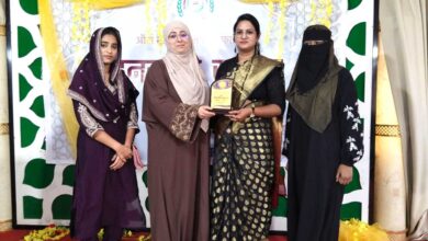 सै सलमा को उत्कृष्ट पत्रकारिता और खिदमत ए खल्क के लिए सम्मानित किया गया