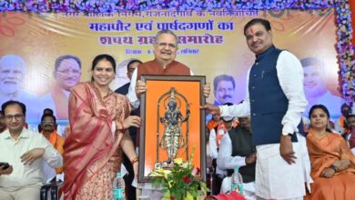 डॉ रमन सिंह की उपस्थिति में राजनांदगांव के नवनिर्वाचित महापौर-पार्षदों ने ली शपथ