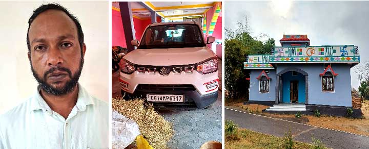 जशपुर पुलिस ने सफेमा कोर्ट के आदेश पर कुख्यात गांजा तस्कर की 1.38 करोड़ की संपत्ति फ्रीज की