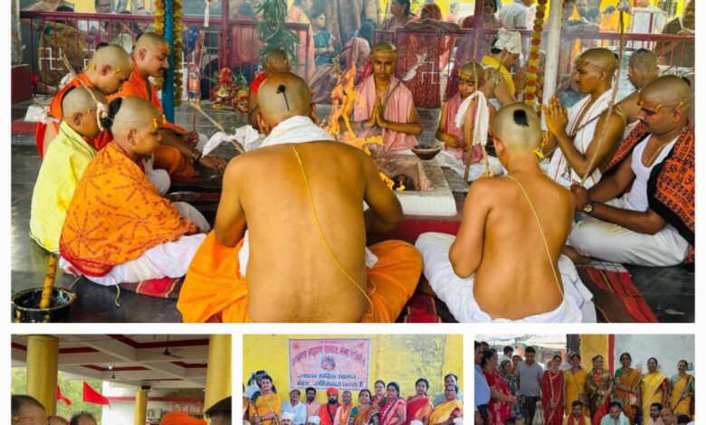 रतनपुर में 31 बटुकों का भव्य उपनयन संस्कार सम्पन्न