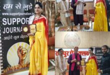 हिंदी पत्रकारिता दिवस पर वैदिक न्यूज की एम् डी सैय्यद सलमा का रायपुर प्रेस क्लब में हुआ सम्मान