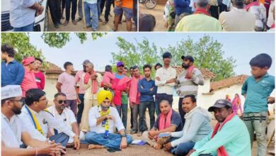 नकटी गांव में घरों से बेदखली के खिलाफ आंदोलनरत ग्रामीणों से AAP के प्रतिनिधमंडल ने सुनी व्यथा