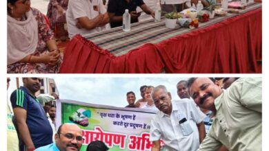 वृक्षारोपण अभियान में शामिल हुए रायपुर विकास प्राधिकरण अध्यक्ष श्री साहू