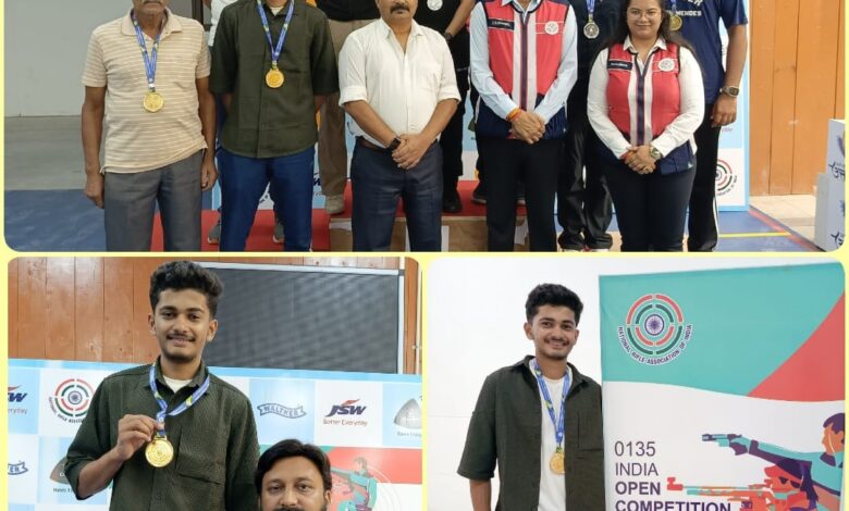 अयान ख्वाजा ने इंडिया ओपन नेशनल 2025 मे 50 मीटर राइफल प्रोन इवेंट मे सबसे अधिक अंक प्राप्त कर गोल्ड मेडल जीत पुरे भारत मे छत्तीसगढ़ का गौरव बढ़ाया अयान ख्वाजा ने इंडिया ओपन नेशनल 2025 मे 50 मीटर राइफल प्रोन इवेंट मे सबसे अधिक अंक प्राप्त कर गोल्ड मेडल जीत पुरे भारत मे छत्तीसगढ़ का गौरव बढ़ाया