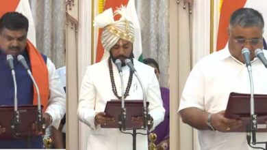 गजेंद्र यादव,खुशवंत साहेब व राजेश अग्रवाल ने नए मंत्री के रुप में ली शपथ