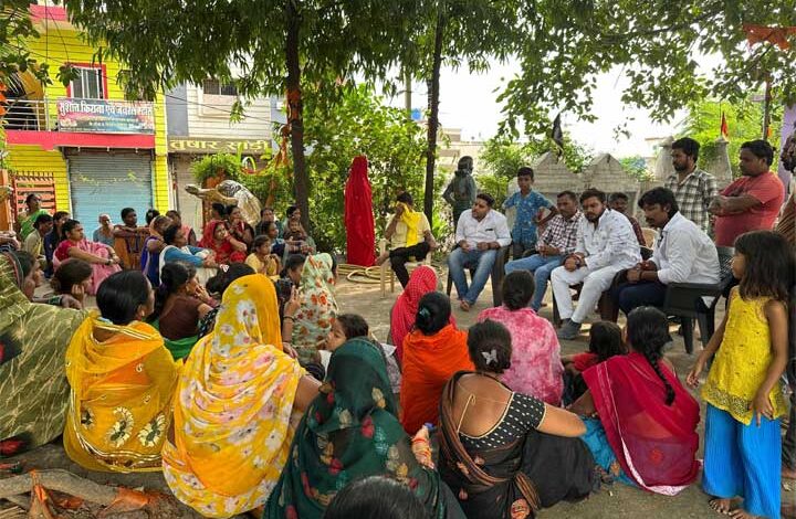 बंजारी नगर, रावा भांटा में 140 परिवारों को उजाड़ने के खिलाफ NSUI का आंदोलन