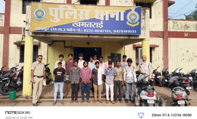 पुलिस महानिरीक्षक रायपुर रेंज के निर्देशानुसार अपराधों की रोकथाम, अपराधियों पर नकेल कसने सहित सुरक्षा व शांति व्यवस्था के मद्देनजर विशेष अभियान पुलिस महानिरीक्षक रायपुर रेंज के निर्देशानुसार अपराधों की रोकथाम, अपराधियों पर नकेल कसने सहित सुरक्षा व शांति व्यवस्था के मद्देनजर विशेष अभियान
