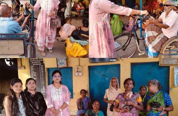 मुहम्मद साहब के जन्म दिवस पर वैदिक ग्रुप की एम डी सैय्यद सलमा ने कुष्ठ रोगियों को कराया भोजन