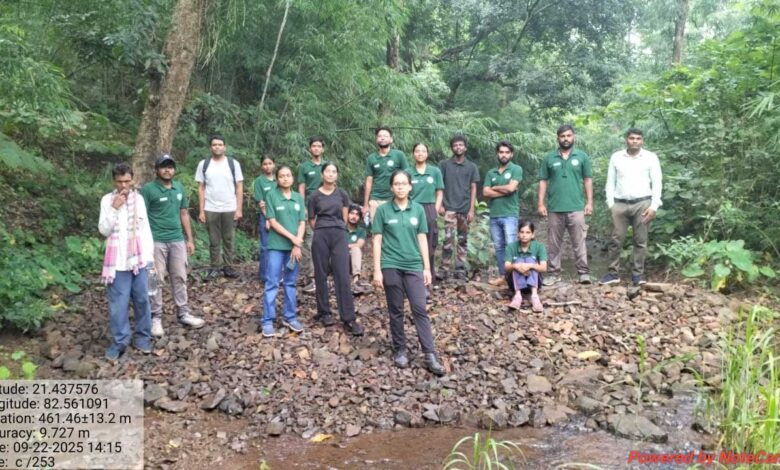 झांसी के वानिकी के छात्र इंटर्नशिप के लिए पहुंचे बारनवापारा अभ्यारण्य