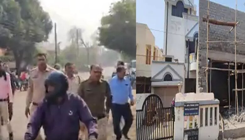 नगर निगम की टीम पर अवैध कब्जा हटाने के दौरान हमला नगर निगम की टीम पर अवैध कब्जा हटाने के दौरान हमला