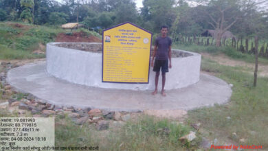 मनरेगा कुएँ के जल से बनी पीएम आवास की ईंटें मनरेगा कुएँ के जल से बनी पीएम आवास की ईंटें