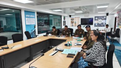 डॉ. लाल उमेद सिंह, वरिष्ठ पुलिस अधीक्षक रायपुर ने ली सड़क दुर्घटनाओं की रोकथाम एवं घायलों को त्वरित चिकित्सा व्यवस्था उपलब्ध कराये जाने के संबंध में चिकित्सा अधिकारियों की बैठक। डॉ. लाल उमेद सिंह, वरिष्ठ पुलिस अधीक्षक रायपुर ने ली सड़क दुर्घटनाओं की रोकथाम एवं घायलों को त्वरित चिकित्सा व्यवस्था उपलब्ध कराये जाने के संबंध में चिकित्सा अधिकारियों की बैठक।