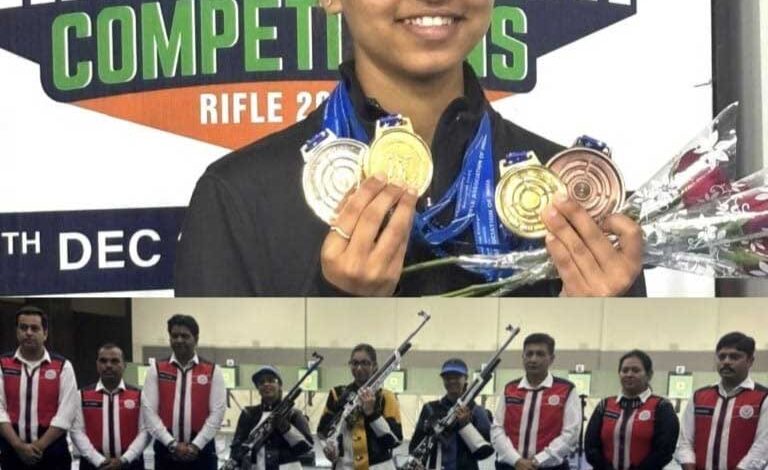 25 साल में छ.ग को नेशनूल शुटिंग में पहली बार 4 मेडल मिला………. 25 साल में छ.ग को नेशनूल शुटिंग में पहली बार 4 मेडल मिला……….