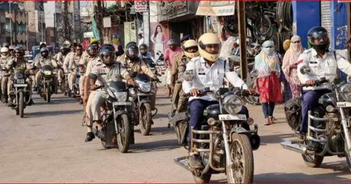 होली में सुरक्षा के लिए 300 जवान तैनात, 33 वाहनों से पेट्रोलिंग शुरू