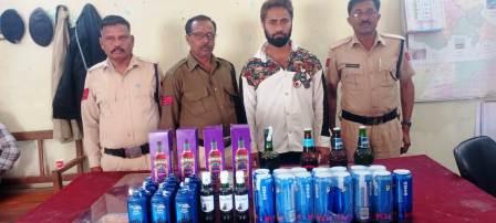 अवैध शराब पर आबकारी विभाग की कार्रवाई, अंतरराज्यीय लेवल की मदिरा जप्त