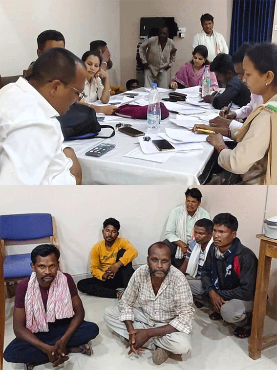 वन परिछेत्र अधिकारी , कांकेर नुसरत सबा ( प्रशिक्षु, ए.सी.एफ) के नेतृत्व मे पांच जंगली सूअरों का अवैध शिकार, सात आरोपी गिरफ्तार