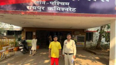 धारदार चाकू से हत्या करने नियत से हमला करने वाले आरोपी रामा साहू को किया गया धारदार चाकू के साथ रंगेहाथ गिरफ्तार।