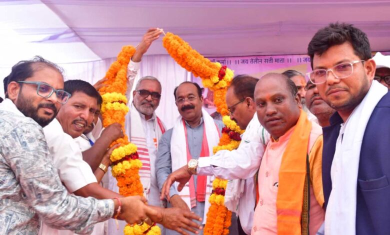 उप मुख्यमंत्री  अरुण साव प्रथम तेलीन सत्ती माता महोत्सव में हुए शामिल