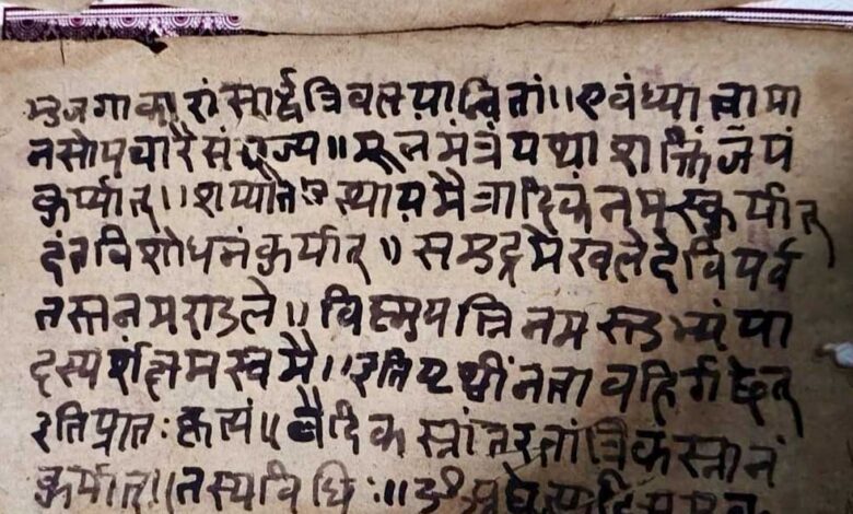 कबीरधाम में मिला इतिहास का अनमोल खजाना- 375 वर्ष पुरानी तालपत्र पांडुलिपि सहित 38 दुर्लभ दस्तावेज चिन्हित कबीरधाम में मिला इतिहास का अनमोल खजाना- 375 वर्ष पुरानी तालपत्र पांडुलिपि सहित 38 दुर्लभ दस्तावेज चिन्हित