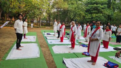 भारतीय योग संस्थान द्वारा आक्सीजोन में योग दिवस मनाया गया