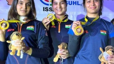 वित्त मंत्री श्री ओपी चौधरी ने ISSF वर्ल्ड कप में पदक विजेता ईशा सिंह और मनु भाकर को दी बधाई