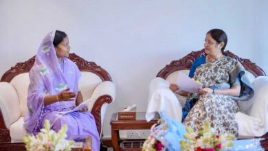 केंद्रीय महिला एवं बाल विकास मंत्री श्रीमती अन्नपूर्णा देवी से महिला एवं बाल विकास मंत्री  लक्ष्मी राजवाड़े ने की सौजन्य भेंट