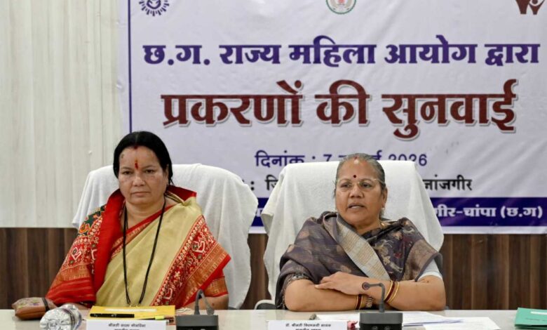 छत्तीसगढ़ राज्य महिला आयोग की अध्यक्ष डॉ. किरणमयी नायक ने की जनसुनवाई छत्तीसगढ़ राज्य महिला आयोग की अध्यक्ष डॉ. किरणमयी नायक ने की जनसुनवाई