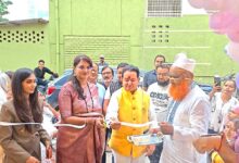 विधायक संपत अग्रवाल व सैय्यद सलमा ने किया नेल्स बाय सकीना का भव्य शुभारंभ।