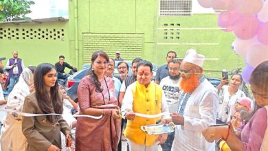 विधायक संपत अग्रवाल व सैय्यद सलमा ने किया नेल्स बाय सकीना का भव्य शुभारंभ।