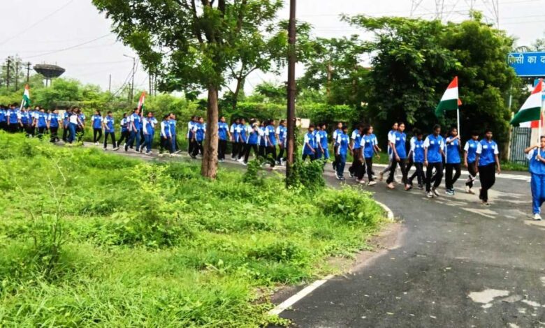 खेलो इंडिया स्टेट सेंटर ऑफ एक्सीलेंस में गूंजा देशभक्ति का जज्बा, निकली तिरंगा यात्रा खेलो इंडिया स्टेट सेंटर ऑफ एक्सीलेंस में गूंजा देशभक्ति का जज्बा, निकली तिरंगा यात्रा
