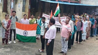 ​जांजगीर के टीसीएल कॉलेज में गूँजे देशभक्ति के नारे