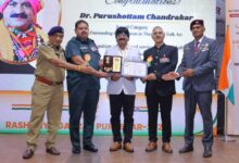 डॉ. पुरुषोत्तम चन्द्राकर को “राष्ट्रीय गौरव पुरस्कार ” नई दिल्ली के कन्वेंशन सेंटर में प्रदान किया गया