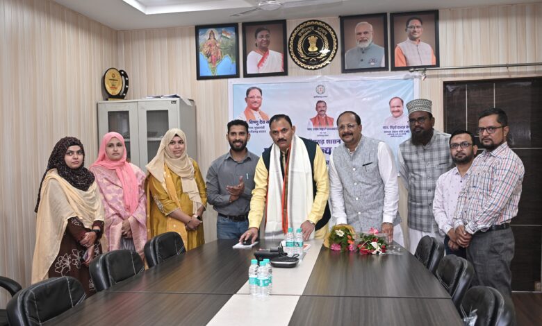 मंत्री मान. श्याम बिहारी जायसवाल ने किया हज कमेटी की वेबसाइट का शुभारंभ