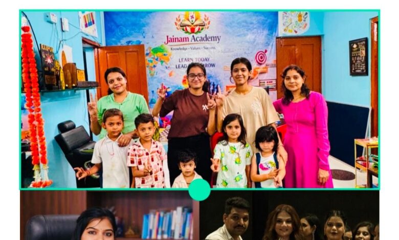 जैनम एकेडमी को मिला ‘भारत गौरव सम्मान’, शिक्षा और हुनर के क्षेत्र में दीपाक्षा जैन की अनूठी पहल