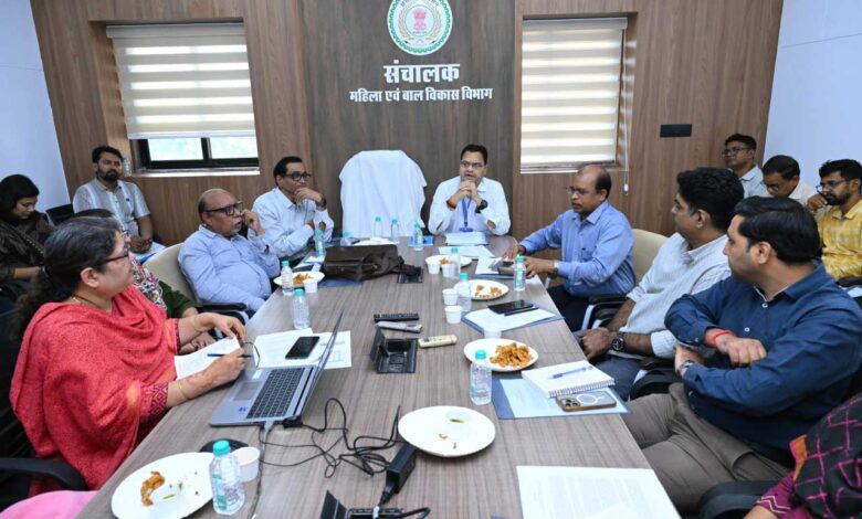 पोषण माह 2026 के सफल आयोजन को लेकर राज्य स्तरीय तैयारियों की समीक्षा