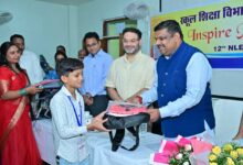 इंस्पायर अवार्ड योजना से बच्चों में नवाचार और वैज्ञानिक सोच को मिल रहा प्रोत्साहन – शिक्षा मंत्री  गजेन्द्र यादव